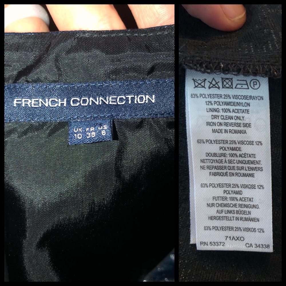 French Connection V-Neck Fit & Flare LBD - Picture 5 of 6